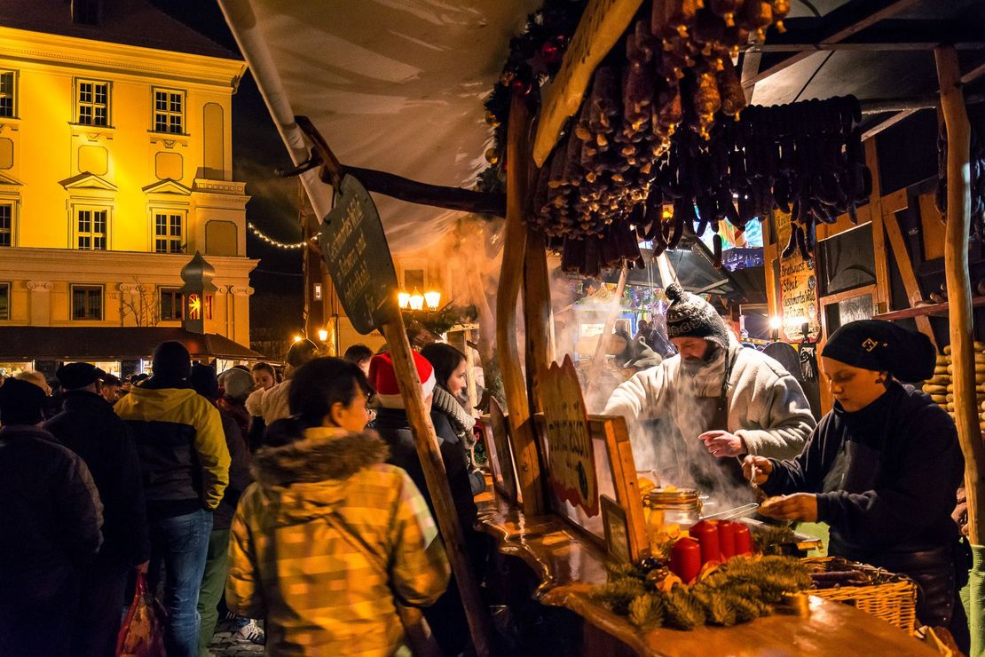 Mittelalter-Stand auf dem Hauptmarkt